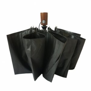 Ô tự động Lotosblume cán gỗ màu đen